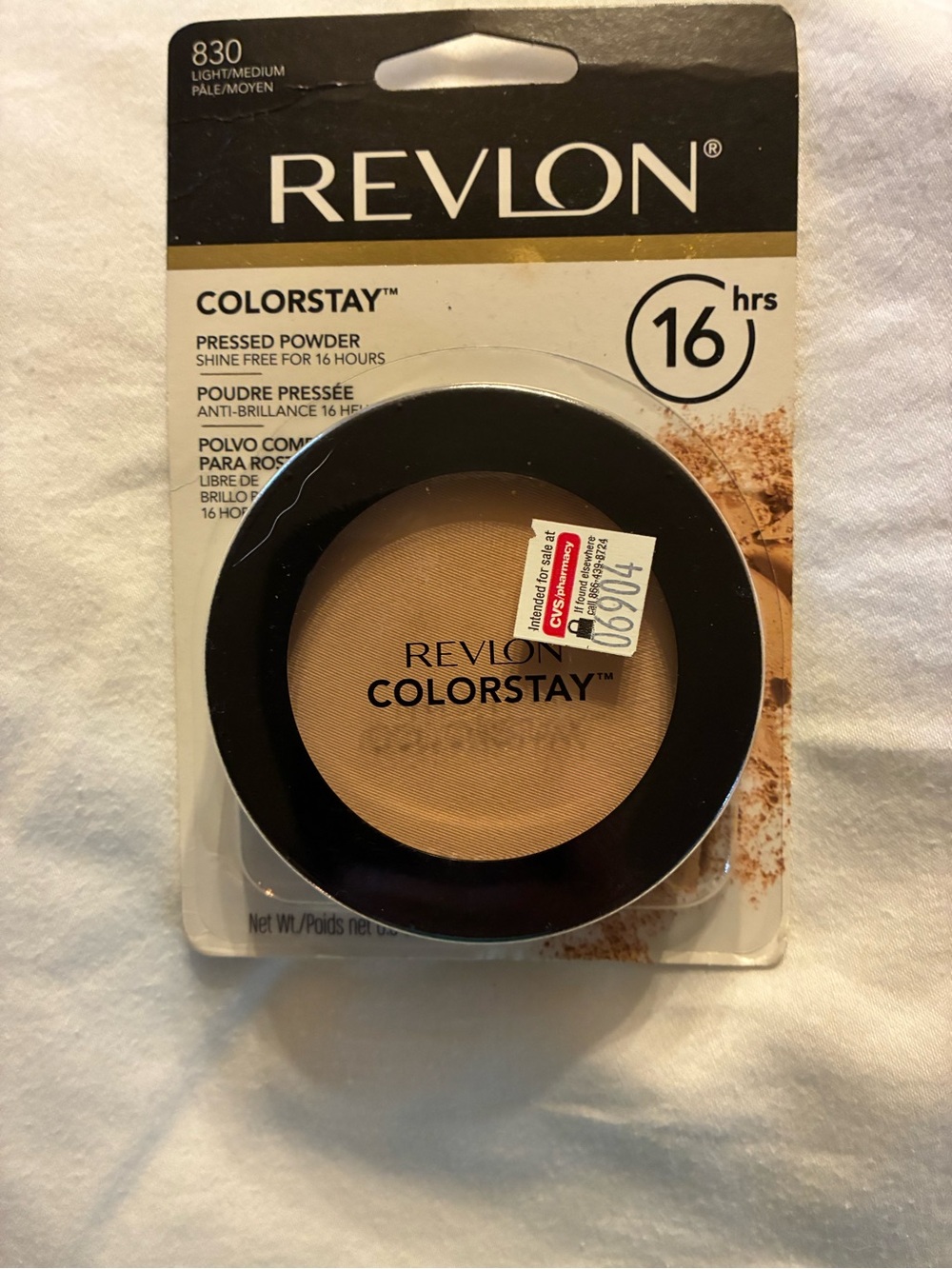 Revlon ColorStay Pressed Powder, Light Medium 830, 0.3 oz